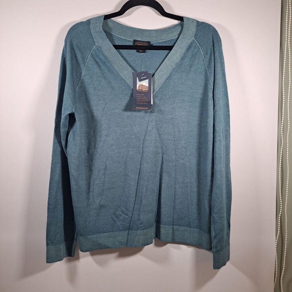 Pendleton Raglan Magic Wash Merino Pullover Sweat… - image 1